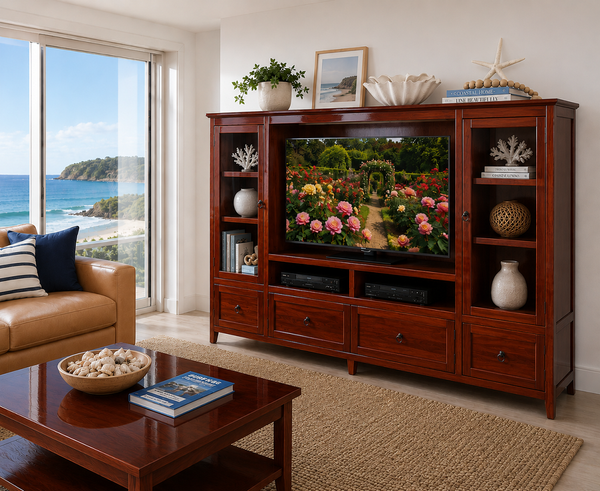 ALPINE 2000 (AUSSIE MADE) 4 DOOR TV ENTERTAINMENT UNIT - ASSORTED COLOURS - STARTING FROM $2999