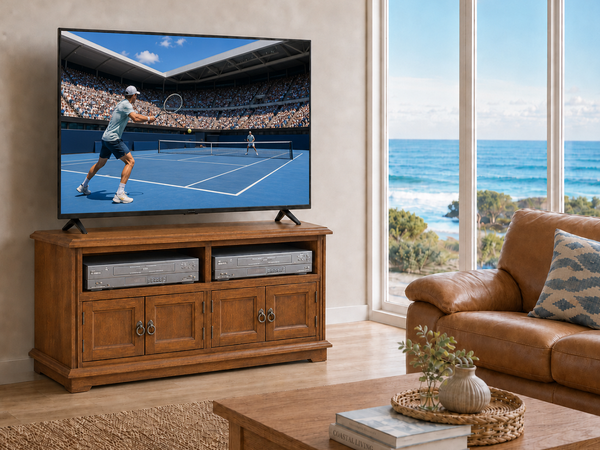 ALPINO (AUSSIE MADE) 4 DRAWER LOWLINE TV ENTERTAINMENT UNIT COLLECTION - ASSORTED COLOURS - STARTING FROM $999
