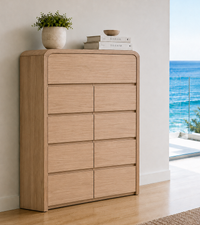 ANDRE (AUSSIE MADE) CHEST OF DRAWERS COLLECTION  - ASSORTED COLOURS - STARTING FROM $499