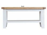 ARBETTA (AUSSIE MADE) COFFEE TABLE WITH MAGAZINE RACK COLLECTION - ASSORTED PAINTED / STAINED COLOURS - STARTING FROM $599