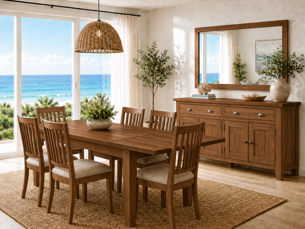 ARBETTA (AUSSIE MADE) EXTENSION DINING TABLE COLLECTION - ASSORTED COLOURS - STARTING FROM $1999