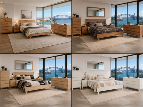 ARCHIE (AUSSIE MADE) BEDROOM COLLECTION - ASSORTED COLOURS - STARTING FROM $1199