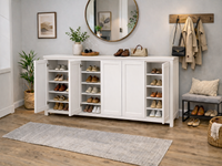 ARGENTINA (AUSSIE MADE) SHOE CABINET WITH 5 DOOR COLLECTION - ASSORTED COLOURS - STARTING FROM $799