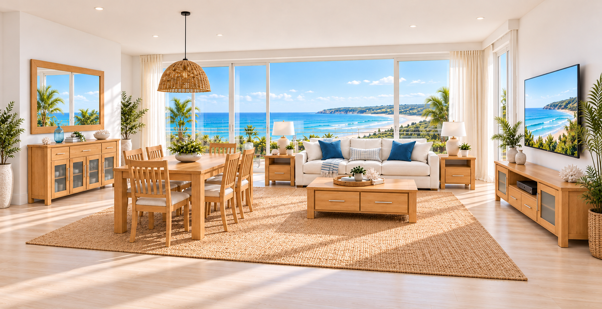 ASHWOOD (AUSSIE MADE) DINING AND LIVING COLLECTION - ASSORTED COLOURS - STARTING FROM $5999