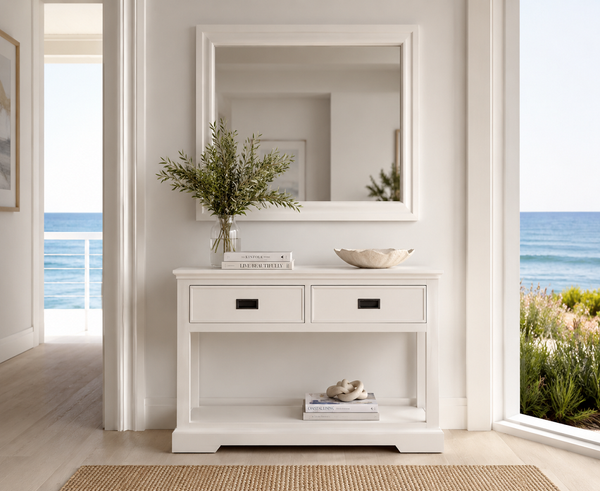 BALMAIN (AUSSIE MADE) 2 OR 3 DRAWER CONSOLE TABLE COLLECTION - ASSORTED COLOURS - STARTING FROM $799