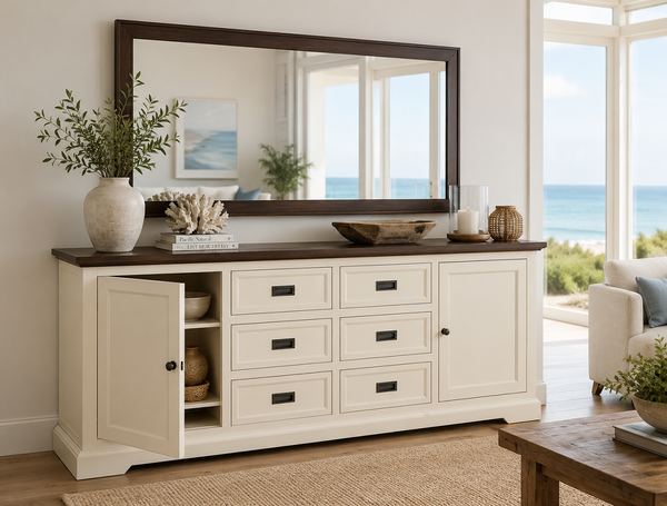 BALMAIN (AUSSIE MADE) 2 DOOR  / 6 DRAWER BUFFET COLLECTION - ASSORTED COLOURS - STARTING FROM $1999