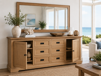 BALMAIN (AUSSIE MADE) 2 DOOR  / 6 DRAWER BUFFET COLLECTION - ASSORTED COLOURS - STARTING FROM $1999
