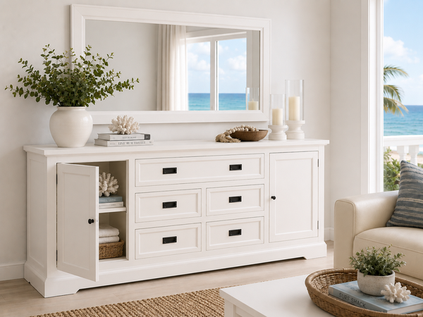 BALMAIN (AUSSIE MADE) 4 DOOR  / 5 DRAWER BUFFET COLLECTION - ASSORTED COLOURS - STARTING FROM $1999
