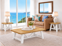 BANKSIDE (AUSSIE MADE) COFFEE & LAMP TABLE V-DESIGN COLLECTION - ASSORTED COLOURS - STARTING FROM $699 (Copy)