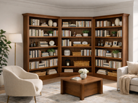 BAYSIDE (AUSSIE MADE) HIGHLINE 3 PIECE CORNER BOOKCASE COLLECTION - ASSORTED COLOURS - STARTING FROM $3499