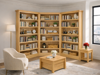 BAYSIDE (AUSSIE MADE) HIGHLINE 3 PIECE CORNER BOOKCASE COLLECTION - ASSORTED COLOURS - STARTING FROM $3499