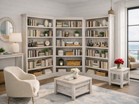 BAYSIDE (AUSSIE MADE) HIGHLINE 3 PIECE CORNER BOOKCASE COLLECTION - ASSORTED COLOURS - STARTING FROM $3499