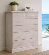 BAYSIDE (AUSSIE MADE) CHEST OF DRAWERS COLLECTION  - ASSORTED COLOURS - STARTING FROM $449