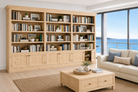 BAYSIDE (AUSSIE MADE) TRIPLE HIGHLINE 6 DOOR BOOKCASE PIGEON PAIRED COLLECTION - ASSORTED COLOURS - STARTING FROM $2499