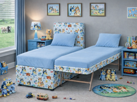BLUEY (AUSSIE MADE) UPHOLSTERED BEDROOM COLLECTION - ASSORTED FABRICS AND COLOURS - STARTING FROM $499