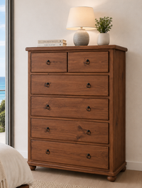BOB (AUSSIE MADE) CHEST OF DRAWERS COLLECTION  - ASSORTED COLOURS - STARTING FROM $399