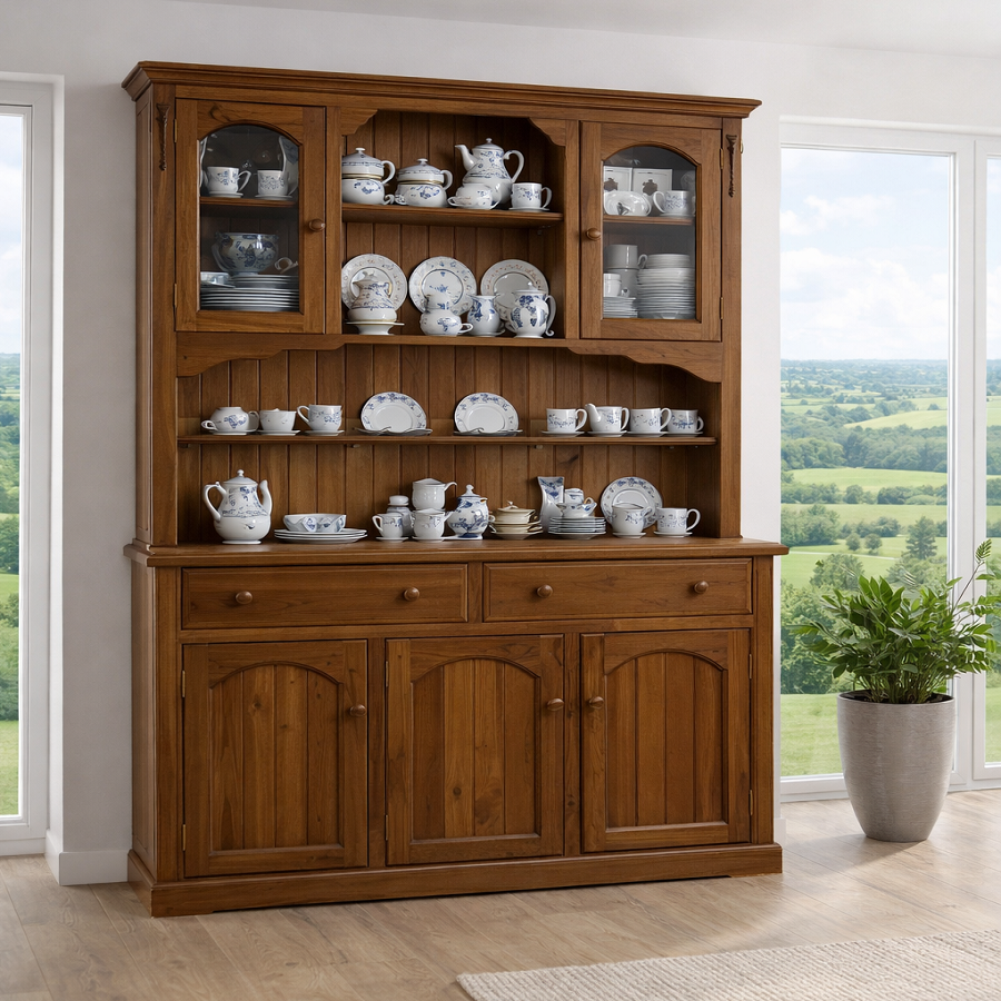 BOBBIN (AUSSIE MADE) 5 DOOR / 2 DRAWER BUFFET AND HUTCH (DRESSER) COLLECTION - ASSORTED COLOURS - STARTING FROM $1799