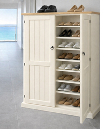 BOBBIN (AUSSIE MADE) 2 DOOR SHOE CABINET WITH T&G DOORS COLLECTION - ASSORTED COLOURS - STARTING FROM $699