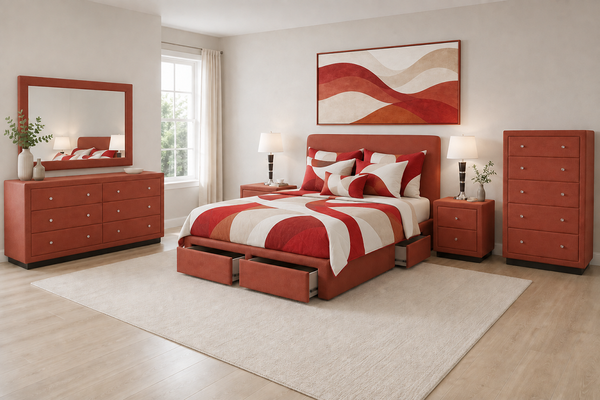 FIDE (AUSSIE MADE) UPHOLSTERED BEDROOM COLLECTION – ASSORTED FABRICS & COLOURS - STARTING FROM $999