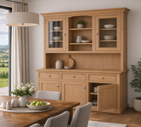 BURNS (AUSSIE MADE) 5 DOOR / 3 DRAWER BUFFET AND HUTCH (DRESSER) COLLECTION - ASSORTED COLOURS - STARTING FROM $1799