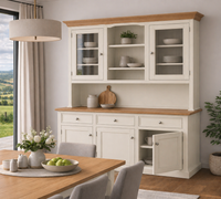 BURNS (AUSSIE MADE) 5 DOOR / 3 DRAWER BUFFET AND HUTCH (DRESSER) COLLECTION - ASSORTED COLOURS - STARTING FROM $1799
