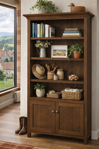 BURPENGARRY (AUSSIE MADE) HIGHLINE BOOKCASE WITH 2 DOORS COLLECTION - ASSORTED COLOURS - STARTING FROM $799