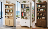 BURPENGARRY (AUSSIE MADE) HIGHLINE BOOKCASE WITH 2 DOORS COLLECTION - ASSORTED COLOURS - STARTING FROM $799