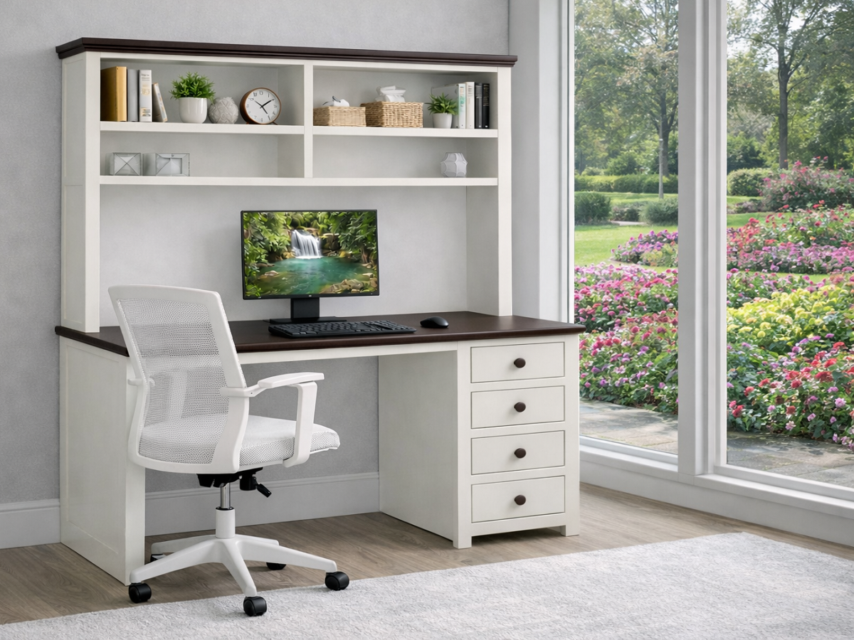 BUSTIN (AUSSIE MADE) STUDY DESK AND HUTCH COLLECTION - ASSORTED COLOURS - STARTING FROM $1299