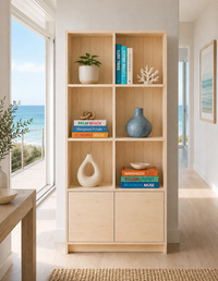 BUTCH (AUSSIE MADE) HIGHLINE BOOKCASE WITH DOORS COLLECTION - ASSORTED COLOURS - STARTING FROM $1099