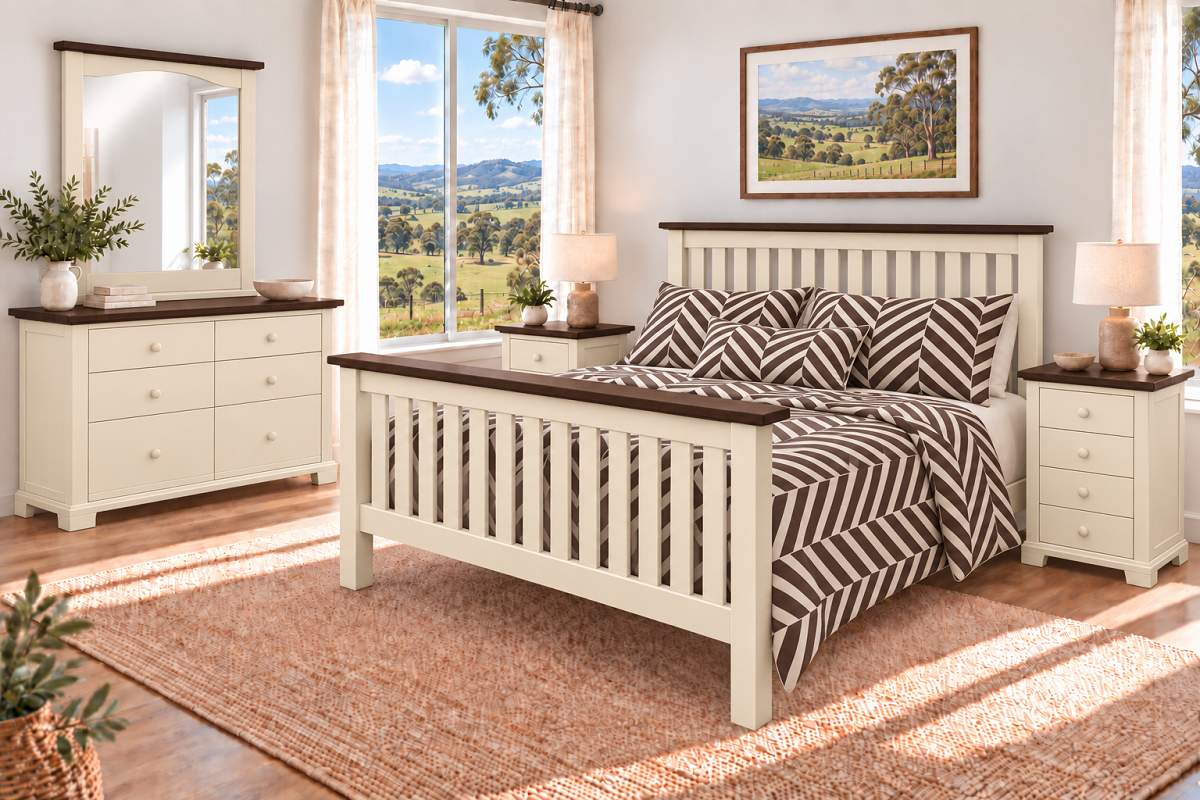CALLINGTON (AUSSIE MADE) BEDROOM COLLECTION - ASSORTED COLOURS - STARTING FROM $1249