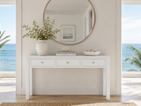 CAMERON (AUSSIE MADE) 2 OR 3 DRAWER HALL / CONSOLE TABLE WITH GROOVE TOP COLLECTION - ASSORTED COLOURS - STARTING FROM $799