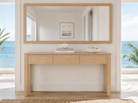 CAMERON (AUSSIE MADE) 2 OR 3 DRAWER HALL / CONSOLE TABLE WITH GROOVE TOP COLLECTION - ASSORTED COLOURS - STARTING FROM $799