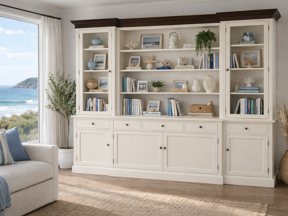 CAMMERAY (AUSSIE MADE) HIGHLINE 4 DOOR / 5 RAWER LARGE LIBRARY UNIT COLLECTION PIGEON PAIRED - ASSORTED COLOURS - STARTING FROM $3999