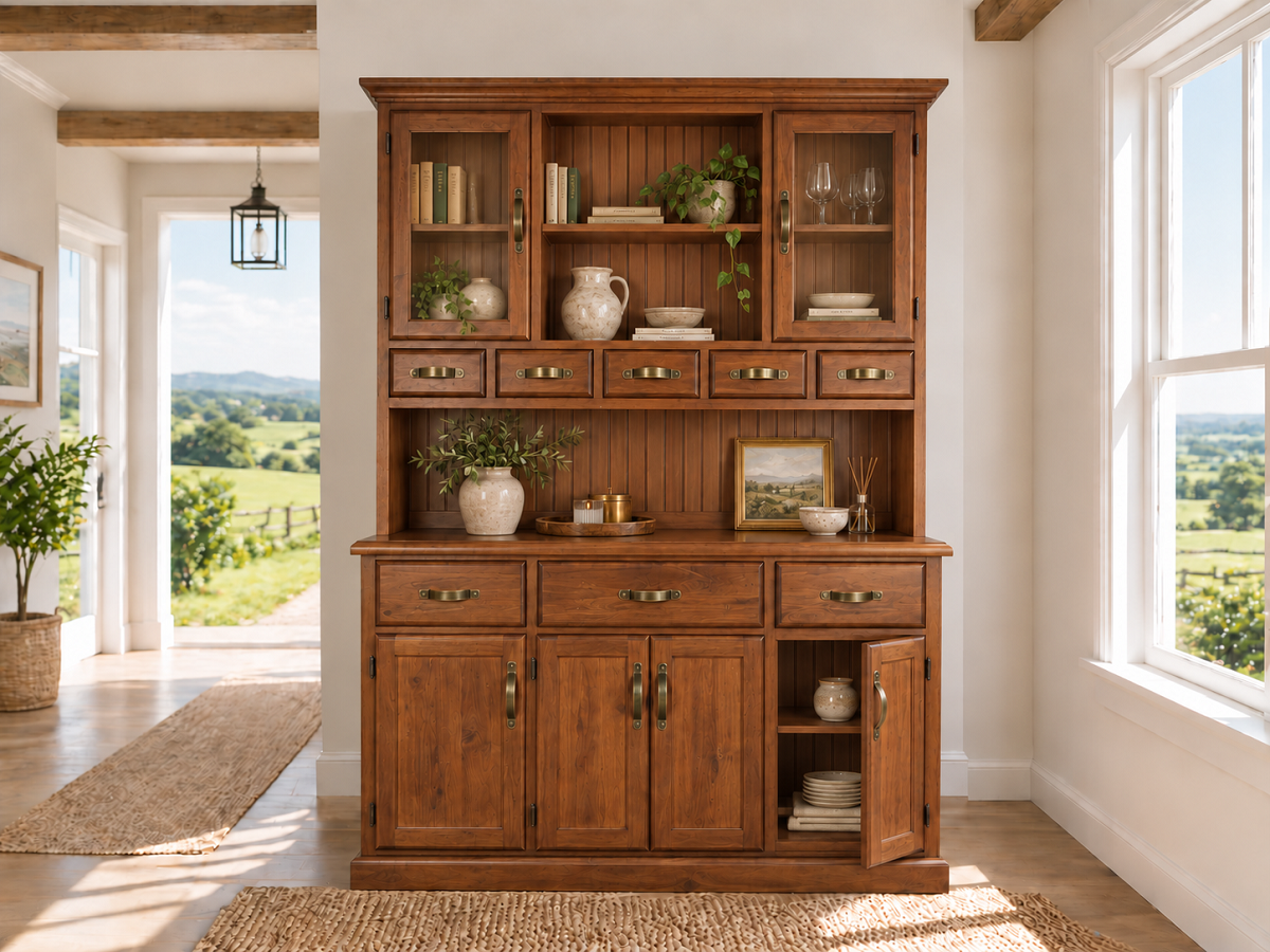 CANTEBURY (AUSSIE MADE) 6 DOOR / 8 DRAWER BUFFET & HUTCH (DRESSER) COLLECTION - ASSORTED COLOURS - STARTING FROM $2999 (Copy)