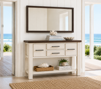 CARGO (AUSSIE MADE) CONSOLE / HALLWAY TABLE WITH 4 DRAWERS COLLECTION - ASSORTED COLOURS - STARTING FROM $899