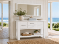 CARGO (AUSSIE MADE) CONSOLE / HALLWAY TABLE WITH 4 DRAWERS COLLECTION - ASSORTED COLOURS - STARTING FROM $899