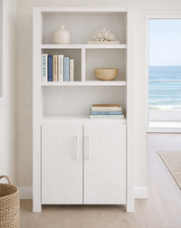 CASCADES (AUSSIE MADE) HIGHLINE BOOKCASE WITH 2 DOORS COLLECTION - ASSORTED COLOURS - STARTING FROM $799