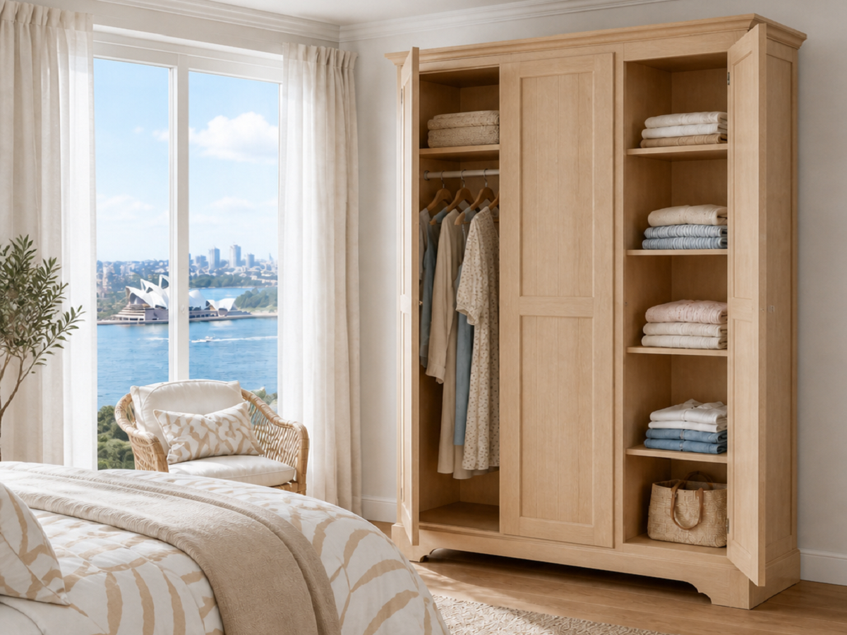 CELESTIAL (AUSSIE MADE) 3 DOOR WARDROBE COLLECTION - ASSORTED COLOURS - STARTING FROM $1199