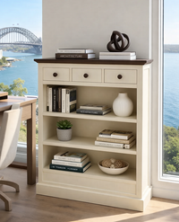 CENTRY (AUSSIE MADE) LOWLINE BOOKCASE WITH DRAWERS COLLECTION - ASSORTED COLOURS - STARTING FROM $499