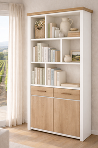 CHAMPAIGN (AUSSIE MADE) HIGHLINE 2 DOOR / 1 DRAWER BOOKCASE COLLECTION - ASSORTED COLOURS - STARTING FROM $999