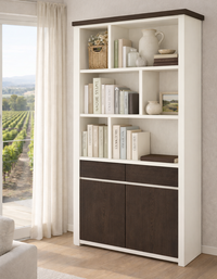 CHAMPAIGN (AUSSIE MADE) HIGHLINE 2 DOOR / 1 DRAWER BOOKCASE COLLECTION - ASSORTED COLOURS - STARTING FROM $999
