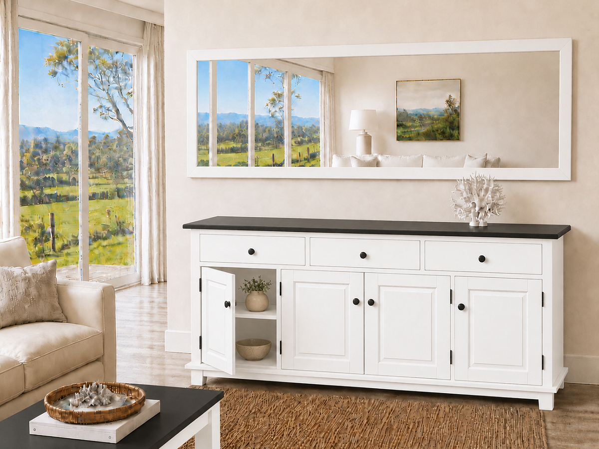 CHAN (AUSSIE MADE) 4 DOOR / 3 DRAWER BUFFET COLLECTION - ASSORTED COLOURS - STARTING FROM $1999