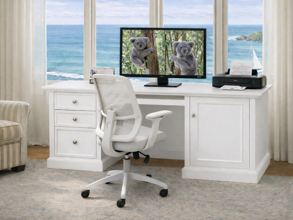 CHURACKS (AUSSIE MADE) 1 DOOR / 3 DRAWER DESK COLLECTION - ASSORTED COLOURS - STARTING FROM $1699