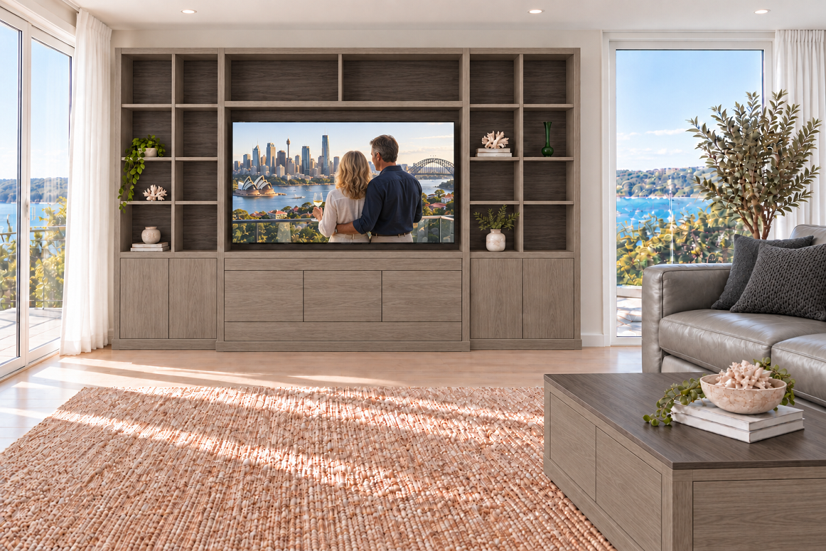 CLARK (AUSSIE MADE) 4 DOOR / 3 DRAWER TV ENTERTAINMENT UNIT COLLECTION - ASSORTED COLOURS - STARTING FROM $4999