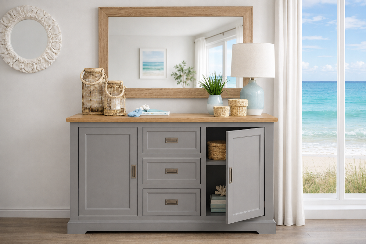 COASTAL (AUSSIE MADE) 3 DOOR / 3 DRAWER BUFFET COLLECTION - ASSORTED COLOURS - STARTING FROM $1199