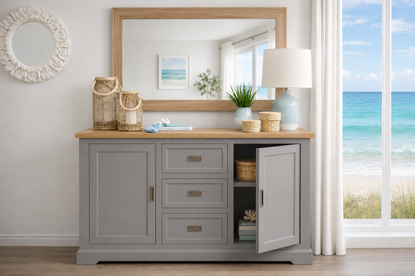 COASTAL (AUSSIE MADE) 3 DOOR / 3 DRAWER BUFFET COLLECTION - ASSORTED COLOURS - STARTING FROM $1199