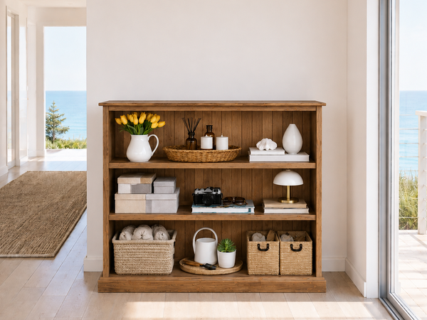 COLONIAL (AUSSIE MADE) LOWLINE BUDGET BOOKCASE COLLECTION - ASSORTED COLOURS - STARTING FROM $299