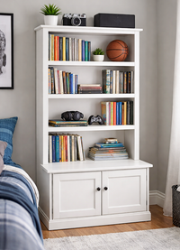 COLONIAL (AUSSIE MADE) HIGHLINE BOOKCASE COMBO WITH BOTTOM DOORS COLLECTION - ASSORTED COLOURS - STARTING FROM $699