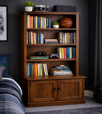 COLONIAL (AUSSIE MADE) HIGHLINE BOOKCASE COMBO WITH BOTTOM DOORS COLLECTION - ASSORTED COLOURS - STARTING FROM $699