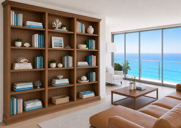 COLONIAL (AUSSIE MADE) TRIPLE HIGHLINE BOOKCASE COLLECTION - PIGEON PAIRED - ASSORTED COLOURS - STARTING FROM $2699